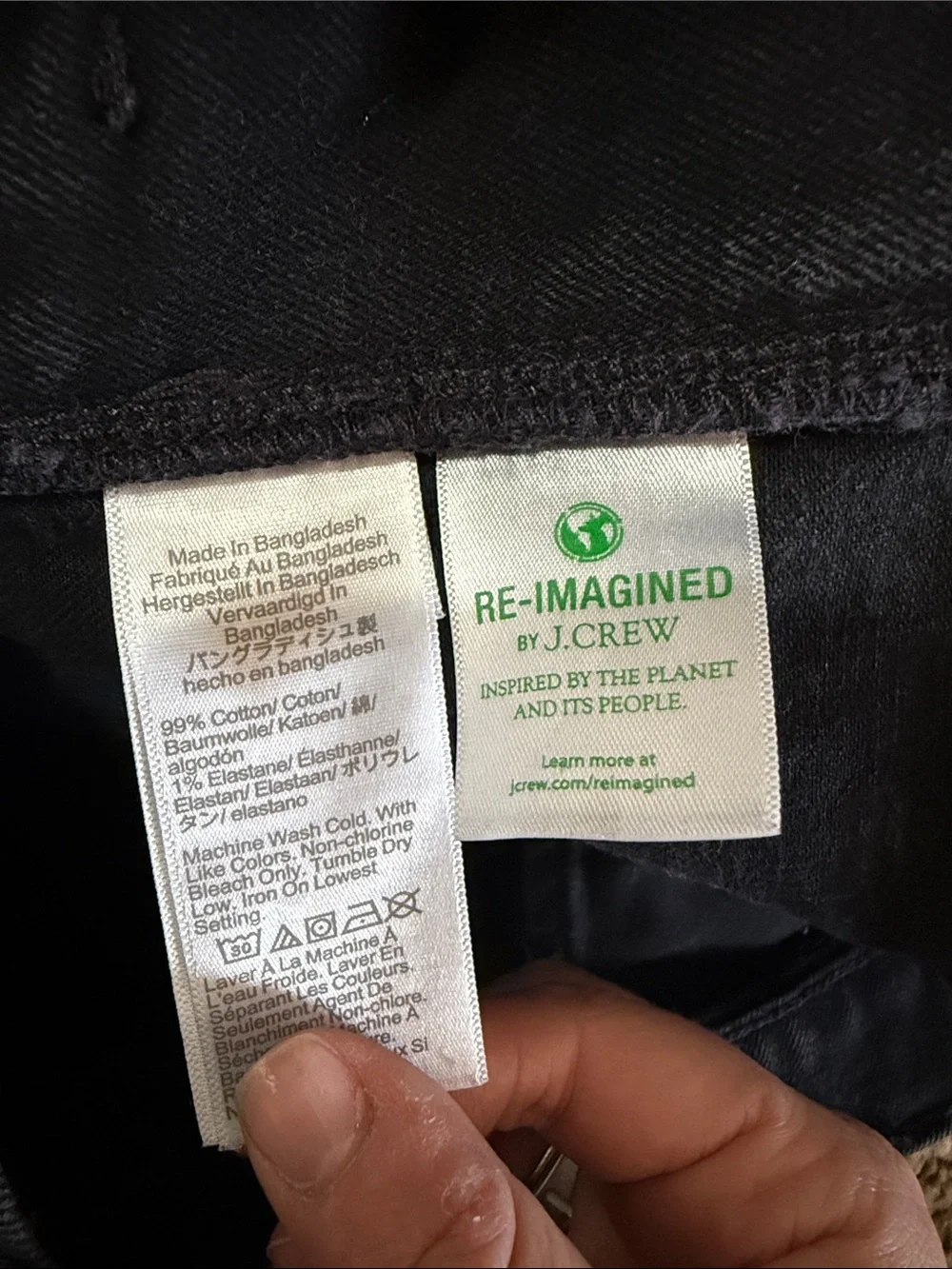 J.Crew Flex Slim Men’s Black Stretch Jeans Size 33x32 Modern Fit Denim